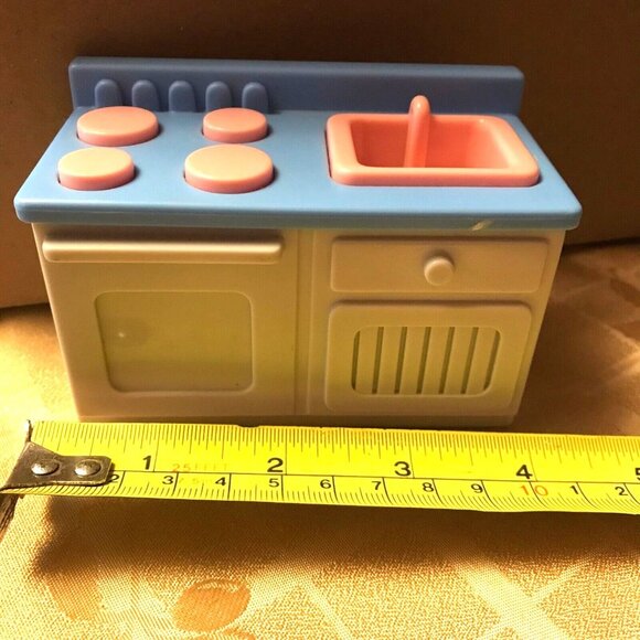 Miniature Little Tikes Kitchen Set Toy For Kids Blue & Pink Plastic - Picture 7 of 7
